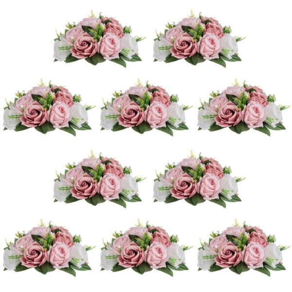 Home- NUPTIO Flower Wedding Centrepieces, Nuptio Pcs of 10 Metal Trumpet Vase - MSRP $15,971