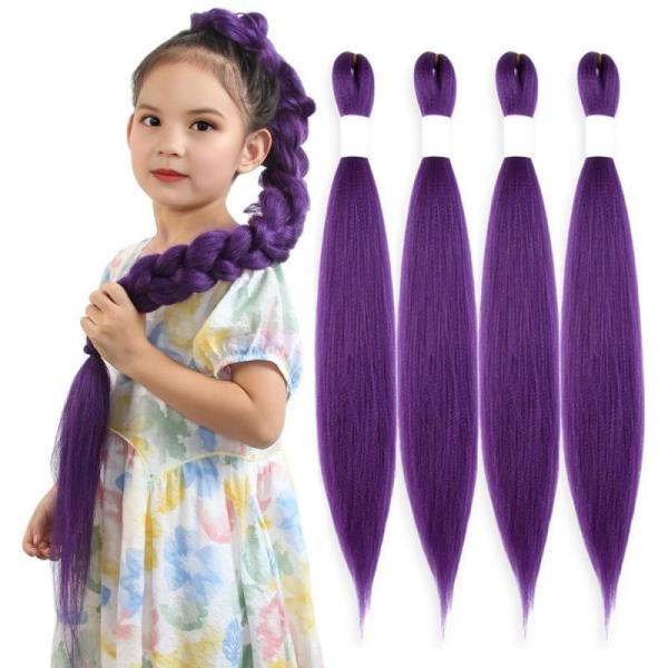 Beauty- Osuntress Purple Hair Extensions 30 Inch 4 Packs, 28 Inch Red Burgundy Wig Human Hair, 13x4 HD  - MSRP $12,113