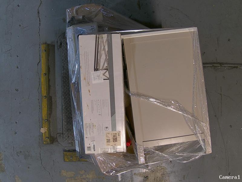 Allen+Roth Sandbanks 60in Flaxen Greige Undermount Double Sink Bathroom Vanity, Project Source Marble Top - MSRP $2,283