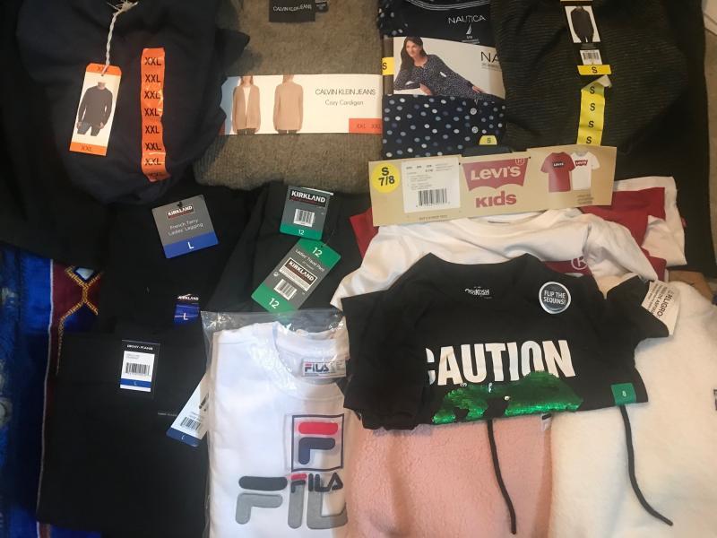 Brand New Mix Clothing Lot Men, Women & Children Famous Manufacturers