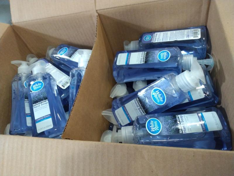 Home - White Rain 3X Moisturizing Hand Soap, Brillo Basics Dish Detergent Packs - MSRP $1,369