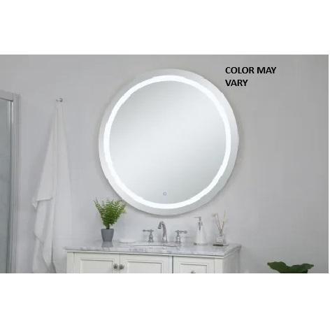 Elegant Lighting MRE24242 Circular Steel Frameless Bathroom Wall Mirror - MSRP $550