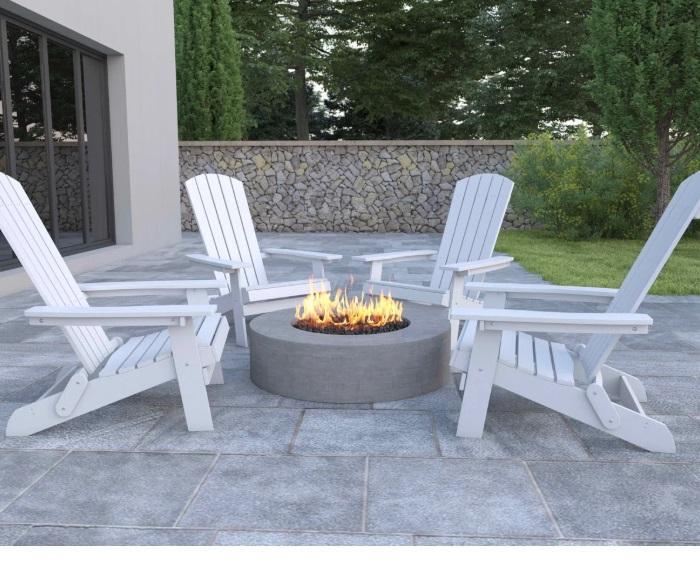 Truckload - Housewares - Balasi Poly Resin Folding Adirondack In/Out Patio Chairs, Brently Dining Chair - MSRP $51,819