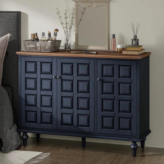 Furniture - Melesio Sideboard, Bhure 6-Drawer Double Dresser, St. Catherine Reclining Chaise - MSRP $2,404