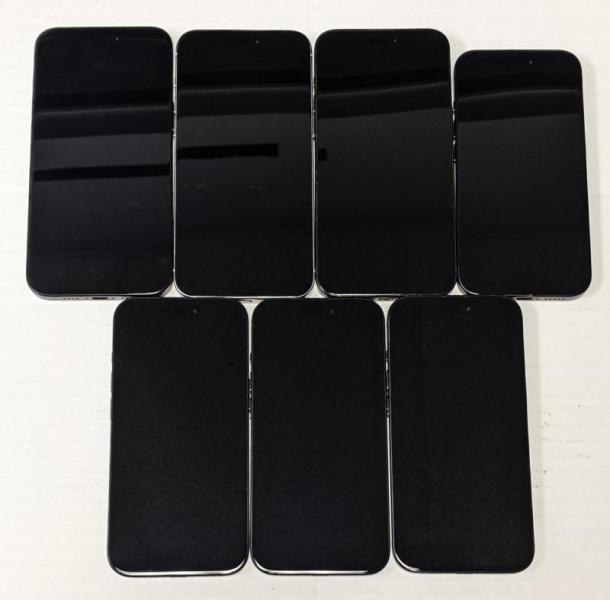 iPhone 16+, 16, 15 Pro Max, 15, 128-256GB, 7 Units, MSRP $6,600