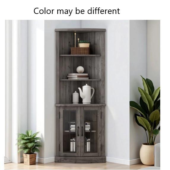 Furniture - Armoney Storage Cabinet, Adna Upholstered Ottoman, Corrigan Studio Barstool Set - MSRP $1,649