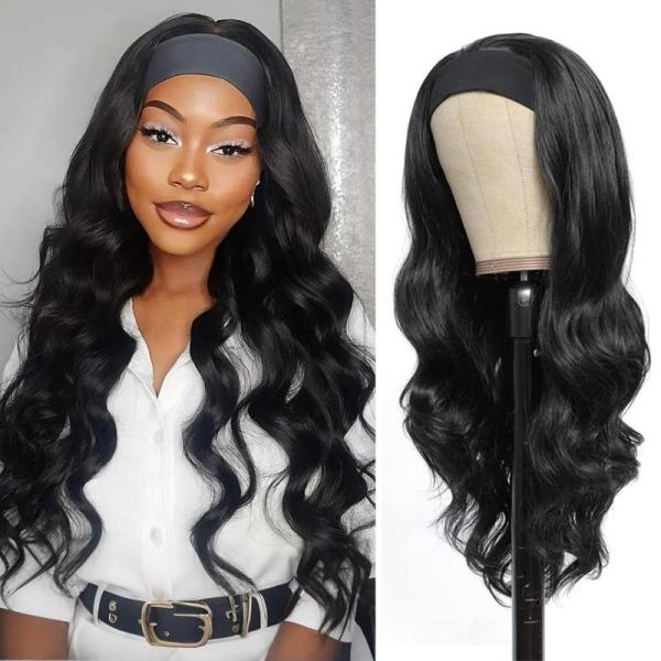 Beauty- Body Wave Headband Wig, 79STYLE 15pcs Spiral Hair Ties Traceless Coil Hair, 2PC Foundation Serum  - MSRP $5,052