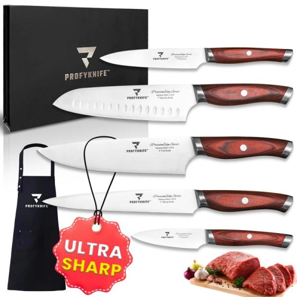 Kitchen- PROFYKNIFE PrecisionEdge Ultra Sharp Japanese Chef Knife Set, DTmasao 100 Pcs Pretzel Bags - MSRP $10,799