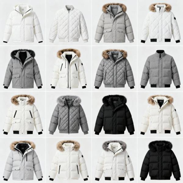 Bulk Lot of 50 Men's & Women's Winter Jackets