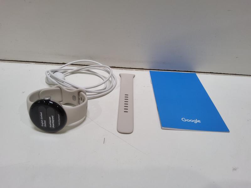 Electronics - Google Pixel Watch 2 - Polished Silver Aluminum Case / Porcelain Active Band - Est Retail $249