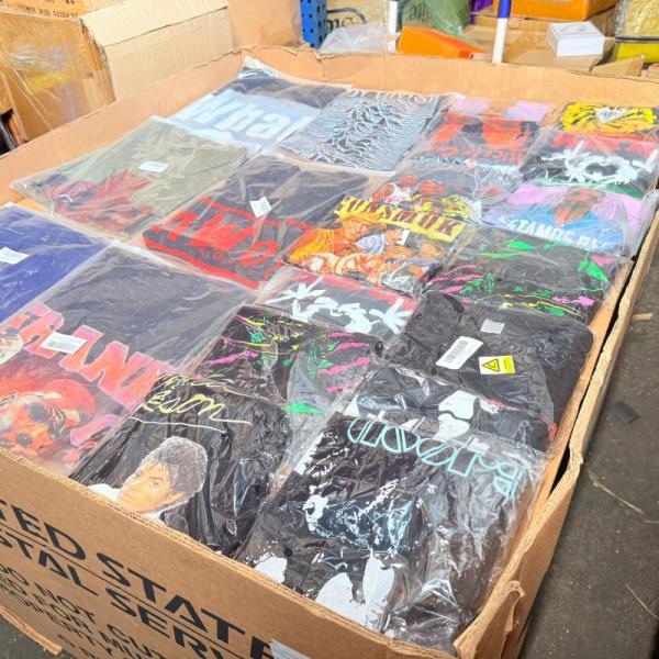 Bulk Lot of 350 Mixed Graphic T-Shirts Pop Culture MSRP $7,786