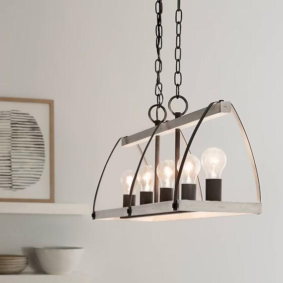 Kichler Gartin Kitchen island Linear Pendant, Torin 20-Ton Bottle Jack, Fanimation 52" Ceiling Fan - MSRP $2,322