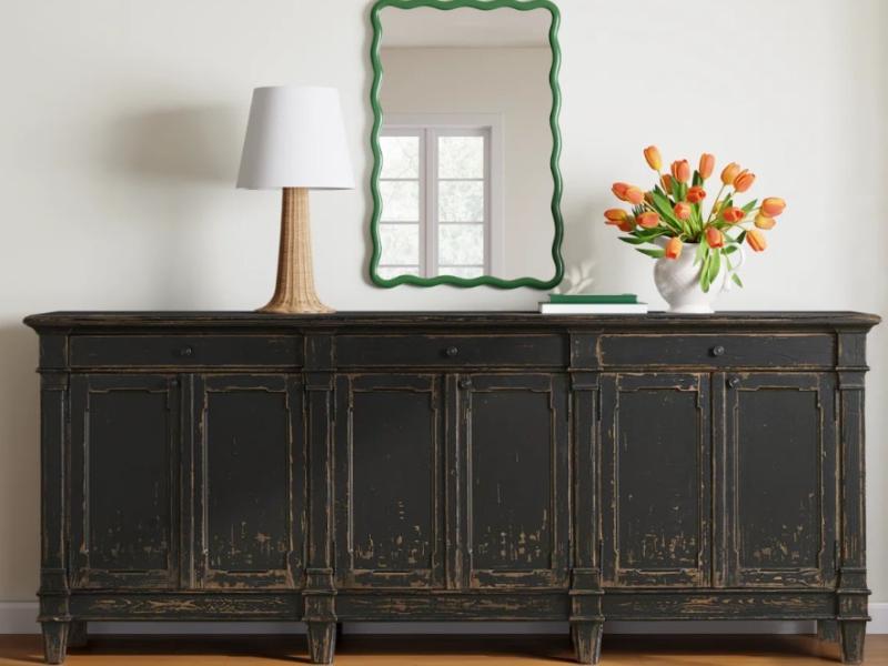 Truckload - Housewares - Ellettsville 96.25"W 3 Drawer Sideboard, Melusina 10-Drawer 60in Double Dresser - MSRP $39,866