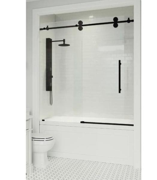 Truckload - Housewares - Elan 56-60"Wx66"H Sliding Frameless Tub Door, Casea 95" Pillow Top Arm Sofa  - MSRP $41,820