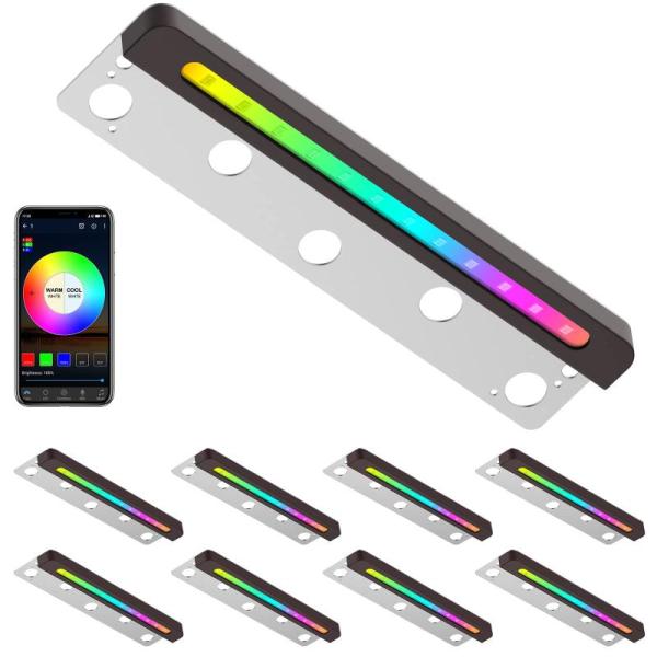 Home Improvement- Woark Smart Hardscape Lighting, JONATHAN Y JYL7221A Acrylic Iron Modern Minimalist LED  - MSRP $8,031