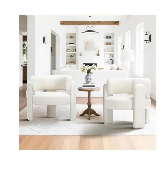 Home - COLAMY Modern Accent Upholstered Barrel Chairs, Keyboard Piano 88-Key Digital Keyboard, Rubbermaid - MSRP $1,990