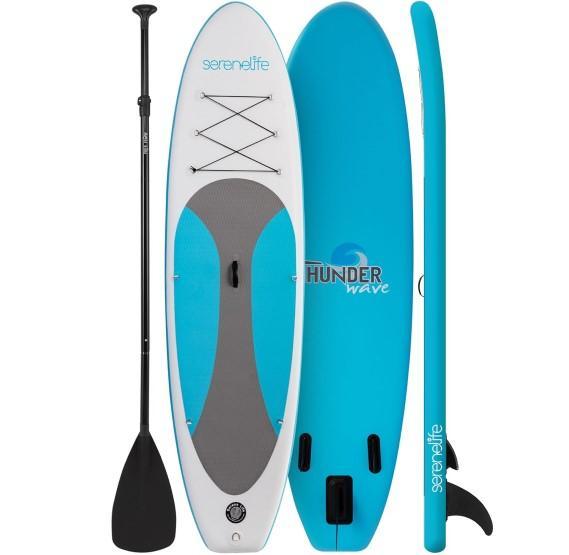 SereneLife Stand Up Inflatable Paddle Board, Athena Barstools, Iris Plastic Storage Cart - MSRP $1,505