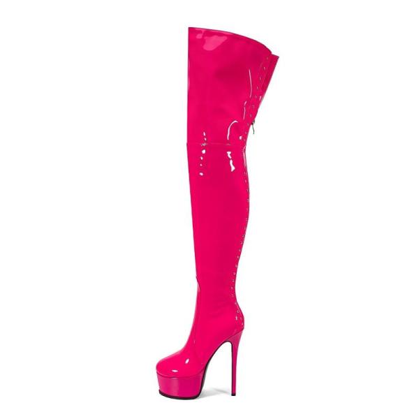 Shoes - Emfnzd Thigh High Boots Pink Heels, Elisabet Tang Knee High Booties, zero-sum Mules Sandals - MSRP $47,414
