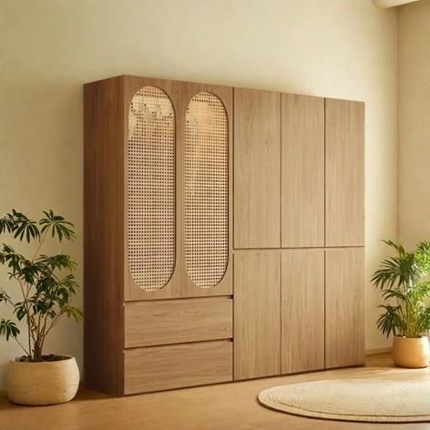 TRUCKLOAD - Home Decor - Rattan Wardrobe, Oushak Wool Rug, Carlan Velvet Sofa, Parkhill Armchair - MSRP $82,714