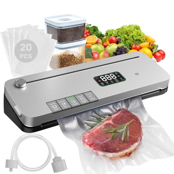 Home - Food Vacuum Sealer Machine, Igloo Self-Cleaning Countertop Ice Maker - MSRP $1,893