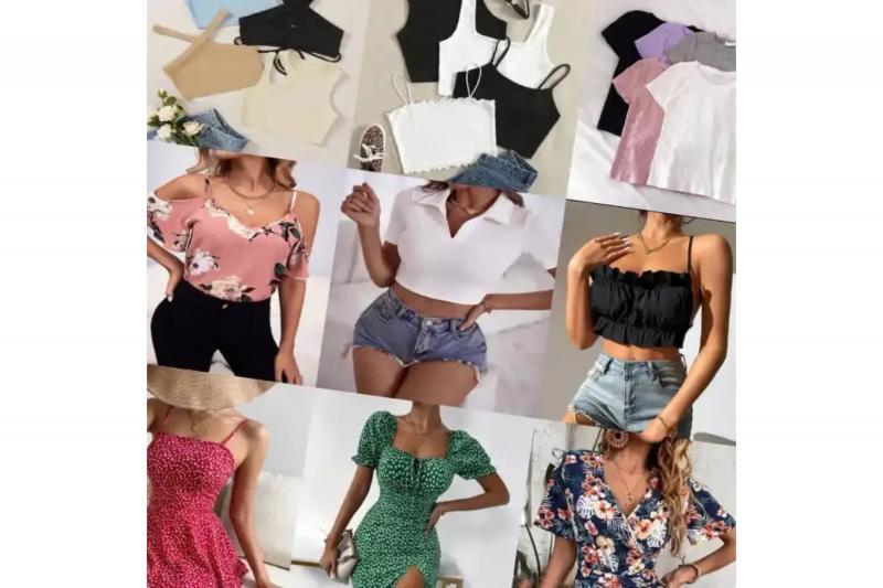 100Pc Lot - Mixed Clothing Apparel for Women Juniors