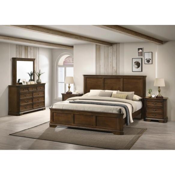 TRUCKLOAD - Furniture - Ailany 5-Piece Bedroom Suite, Bahari Leather Stool, Julina Nightstand - MSRP $42,760