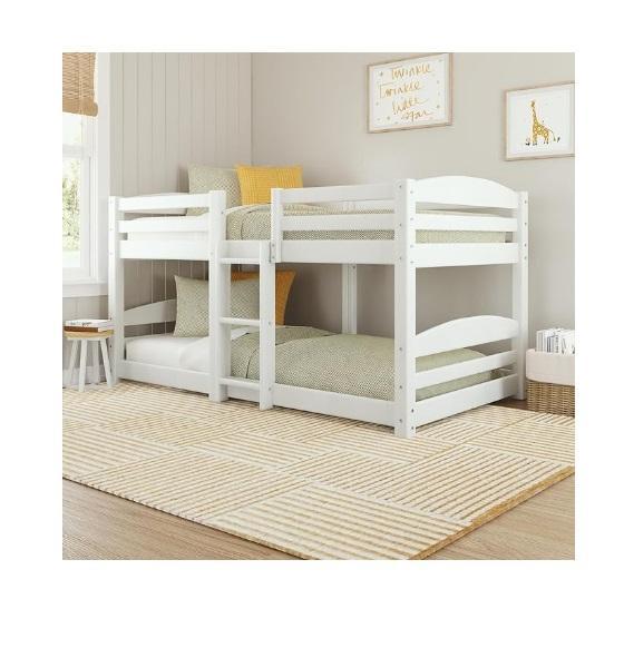 Furniture - Birley Low Wood Twin over Twin Bunk Bed & More - MSRP $1,234