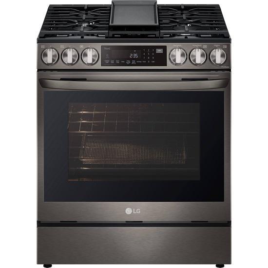 Appliances - LG Electronics LSGL6335F 6.3 cu ft. Smart Gas Slide-in Range with Wi-Fi Air Fry - MSRP $1,758