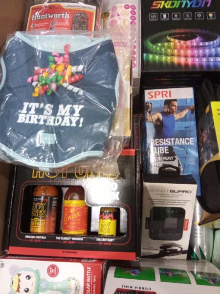 General Merch - Packed Party Birthday Dog Harness, Huntworth Balaclava, Velo iPhone 12 Case - MSRP $406