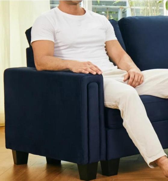 Housewares - Modern Abstract Design in Neutral Tones Modern Art, Eyram 23.6''W Velvet Armless Chair - MSRP $1,198