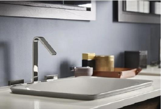 Kohler K-7799-0 Drop In Vitreous China Bathroom Sink - MSRP $497