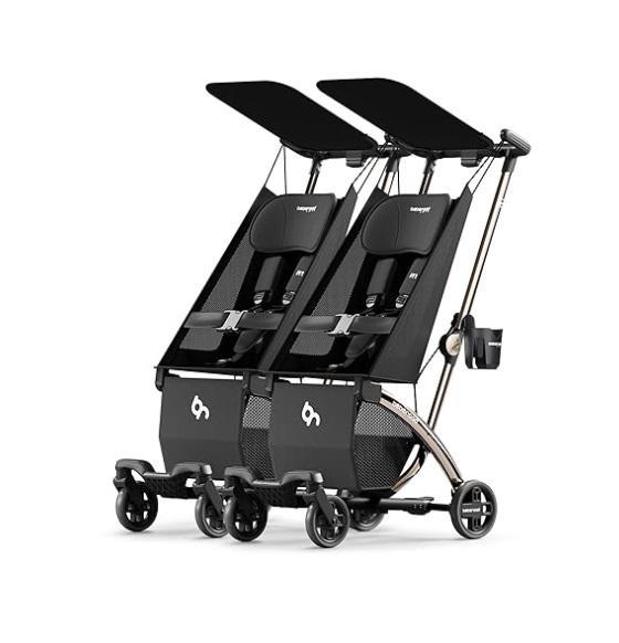Beberoad Love R1 Auto-Folding Ultra Lightweight Double Stroller, Shower Chair, Mintakawa Auto Litter Box - MSRP $1,478