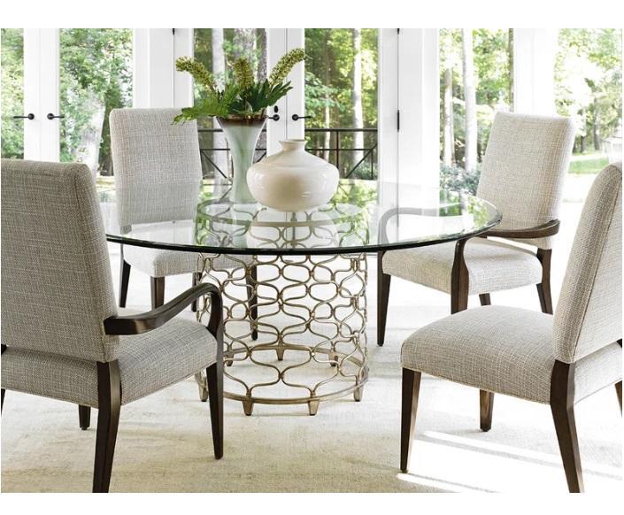 Truckload - Housewares - Schantz Bookcase Frame Aged Brass, Laurel Canyon Bollinger Round Dining Table - MSRP $19,052