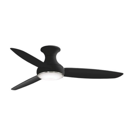 MinkaAire Concept III 54" 3 Blade Flush Mount Indoor / Outdoor Smart LED Ceiling Fan - MSRP $489