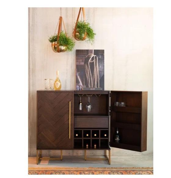 Truckload -Houseware - 2-Door Bar Cabinet, Abshire 76'' Solid Wood Sideboard, Jessica 60'' Single Vanity - MSRP $64,320