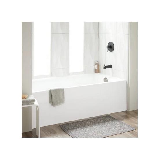 Signature Sitka 60" x 30" Three Wall Alcove Acrylic Whirlpool Tub - MSRP $1,849
