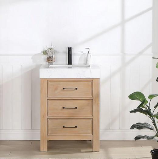 Miseno Leon 24" Free Standing Single Basin Vanity Set - MSRP $629