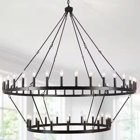 Lighting & Electrical - 60in 54-Light Chandelier, Breezary, Light Society, Commercial Electric - Est Retail $3,573