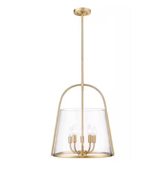 Lighting & Electrical - Archis 5-Light Modern Gold Pendant, HDC, HUOKU, LNC, mount-it!, SVOPES - Est Retail $2,871