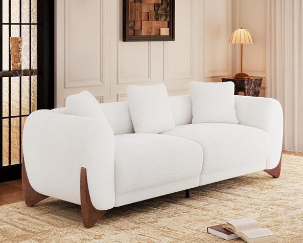 Furniture - Modern Fort Cloud Sofa, August Grove Avahlynn Ladder Back Side Chair - MSRP $851