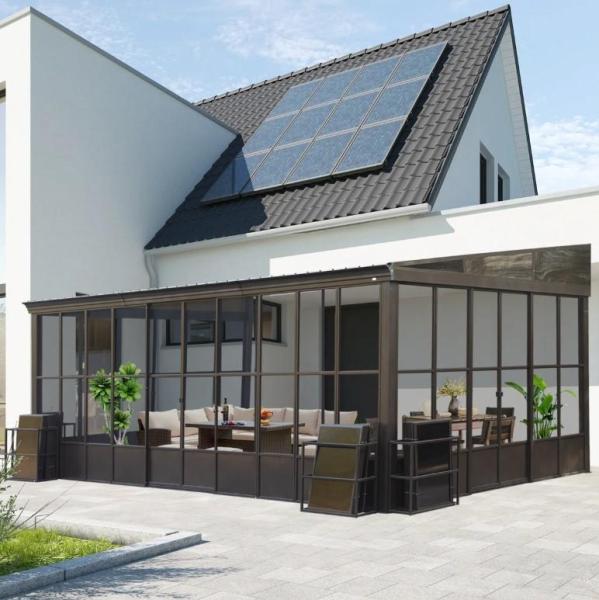 Truckload- Furniture - Aluminum Patio Gazebo Wall-Mounted Solarium, Ailany Traditional Wood Panel Bed - MSRP $76,187