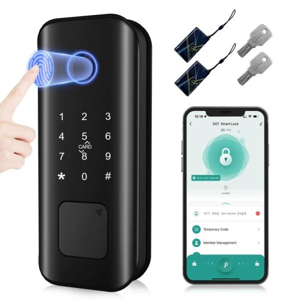 Home Improvement- Smart Keyless Entry Door Lock with Fingerprint & Touchscreen Keypad - MSRP $10,259
