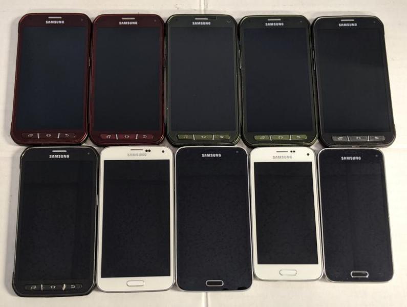 Samsung Galaxy S5 Active, S5 & S5 Mini, 94 Units, Refurb, MSRP $56,150