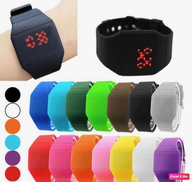 New 196pc -LED Touch Screen Bracelet Silicone Watch Unisex Men/Women