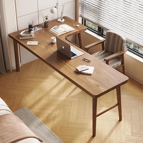 TRUCKLOAD - Furniture - Oaklawn Tools Walnut L-Shaped Solid Wood Desk, Charlton Home Ailany Panel Bed - MSRP $43,927