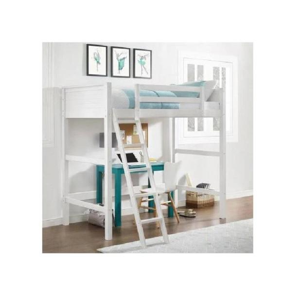 Furniture - DHP Randen Faux Leather Pushback Recliner, YZ Kids Wooden Loft Bed - MSRP $2,025