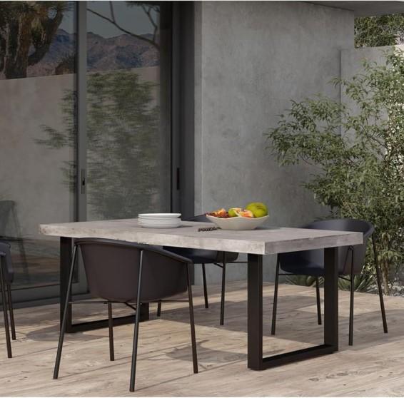 Furniture - Jedrik Outdoor Dining Table Top, Longfellow Dining Table Legs, Lecanto Armless Chair - MSRP $3,302