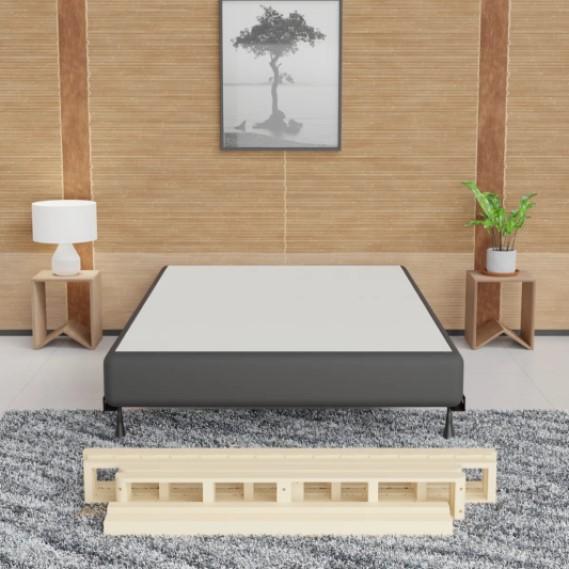 Home Decor - Windell Wood Box Spring, Natalee Tilt Market Umbrella, Bertan Chandelier - MSRP $3,780