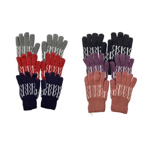72 PCS Women's Thermal Fleece Lined Winter Insulated Knit Thick Gloves