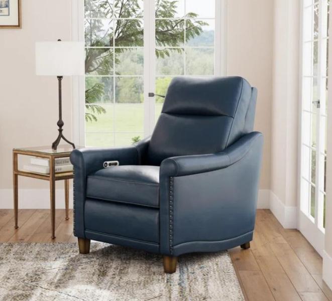 Housewares & Furniture - Elizabeth 32"W Leather Power Standard Recliner, Sophia Swivel Gliding Recliner - MSRP $8,198